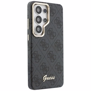 Guess dėklas 4G Script MagSafe skirtas Samsung Galaxy S26 Ultra juodas
