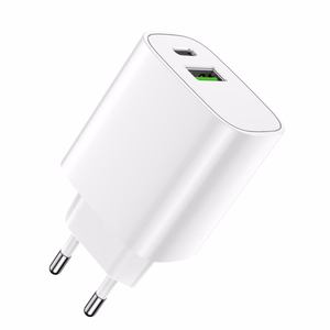 Forever įkroviklis 1xUSB QC 3.0 + 1xUSB-C PD 20W LS-04 baltas