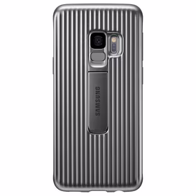 Samsung apsauginis Standing Cover - dėklas Samsung Galaxy S9 with kickstand (sidabrinis)