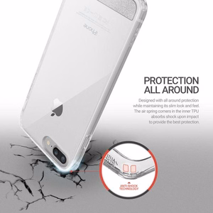 Obliq Naked Shield dėklas, skirtas iPhone 8 Plus / 7 Plus, skaidrus