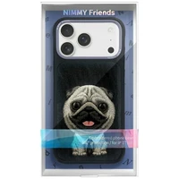 NIMMY dėklas BIG EYED PET 2.0 Šuo IPHONE 17 Pro Max juodas