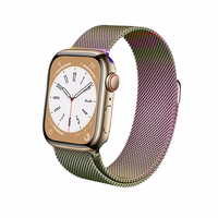Crong Milano Steel - Stainless Steel dirželis Apple Watch 38/40/41/42 mm (Iridescent)