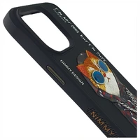 Nimmy Glasses Cool Katės dėklas iPhone 15 Pro – juodas