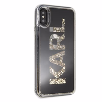 Karl Lagerfeld Karl Logo Glitter iPhone X/Xs dėklas - juodas