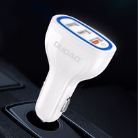 Įkroviklis automobilinis Dudao (R7S) (3xUSB) (2.4A;18W) baltas