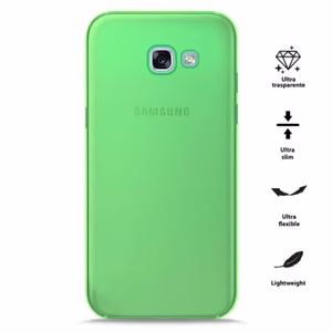 PURO 0.3 Nude dėklas, skirtas Samsung Galaxy A3 (2017), fluorescencinis žalias