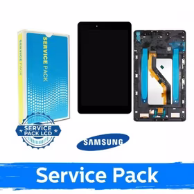 Ekranas skirtas Samsung T290 Tab A 8.0'' juodas su rėmeliu (Service Pack)
