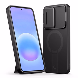 Tech-Protect Kevlar Aura MagSafe dėklas Samsung Galaxy A57, juodas ir oranžinis