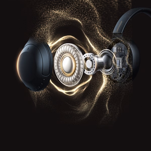 Belaidės ausinės Joyroom JR-JH2 Hybrid ANC juodos