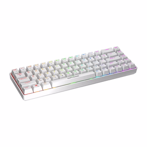 Fifine GK1W mechaninė klaviatūra, 65% RGB (balta)