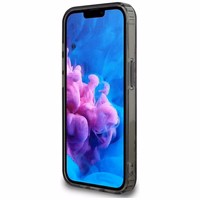Guess IML Flowers Magnetinis dėklas telefonui iPhone 16e - juodas