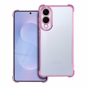 Dėklas ANTISHOCK ELECTRO SAMSUNG S25 Edge rožinis