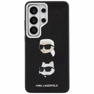 Karl Lagerfeld dėklas Saffiano Double Heads Metal Samsung Galaxy S26 Ultra juodas