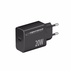 Esperanza EZC104K tinklo įkroviklis 20W juodas