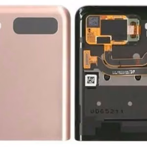 LCD ekranas Samsung F707 Z Flip 5G su jutikliniu ekranu ir rėmu (Išorinis) Mystic Bronze originalus (naudotas Grade B)