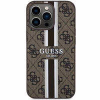 Guess GUHMP13LP4RPSW iPhone 13 Pro / 13 6.1" rudas/rudas kietas dėklas 4G Printed Stripes MagSafe