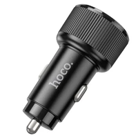 Automobilinis įkroviklis Hoco 2 x USB C QC PD 50W NZ14B juodas
