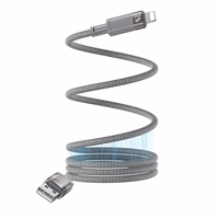 YESIDO MAGNETIC LAIDAS  CA174 12W USB/LIGHTNING 1M 2.4A GREY