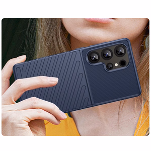 Thunder dėklas telefonui Samsung Galaxy S25 Ultra silikoninis šarvuotas dėklas - mėlynas