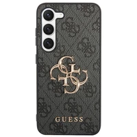 Guess 4G Big Metal Logo dėklas telefonui Samsung Galaxy A55 - juodas