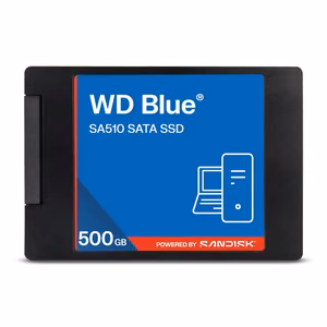 WD Blue SA510 SATA SSD 7 mm/2,5 colių korpuse 500 GB (WDS500G5B0A-00LMP0)
