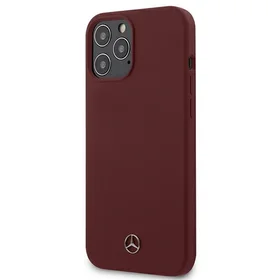 Mercedes Silicone Line dėklas iPhone 12 Pro Max - raudonas