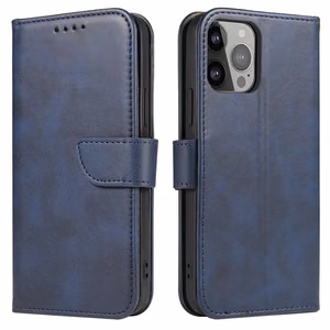 Magnetinis dėklas su atverčiamu dangteliu Samsung Galaxy S24 FE - mėlynas