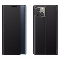 Sleep Case knygos tipo dėklas su išmaniu langu iPhone 13 mini juodas