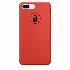 Phone Case "Silicone Case" for iPhone 7 Plus (8 Plus) / Red Product / in package