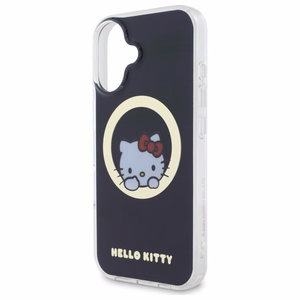 Hello Kitty IML Saldus kačiukas magnetinis iPhone 16 dėklas - juodas