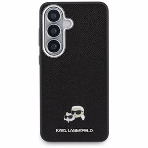 Karl Lagerfeld dėklas Saffiano KC Metal Logo MagSafe Samsung Galaxy S26 juodas