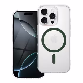 Drop Glue Spalvingas Žiedas Magnetinis Dėklas suderinamas su MagSafe IPHONE 13 PRO MAX tamsiai žalia