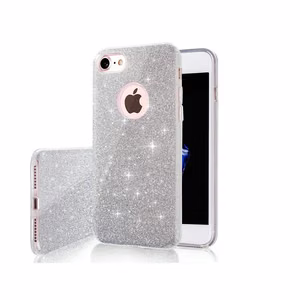 Glitter 3in1 case for Samsung Galaxy A55 5G silver
