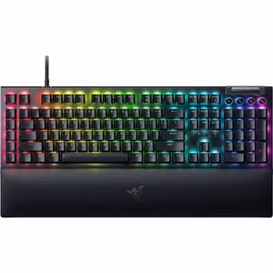 Razer BlackWidow V4 Mechanical Gaming keyboard Wired RGB LED light US Yellow Switches Black