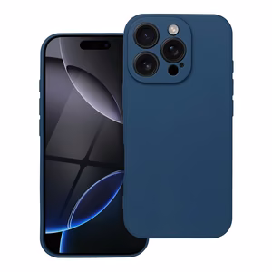 Minkštas dėklas telefonui IPHONE 16 Pro tamsiai mėlynas