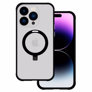 Tel Protect Magical magnetinis MagSafe dėklas su stovu Iphone 15 Plus, juodas