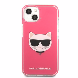 KARL LAGERFELD KLHCP13STPECPI IPHONE 13 MINI 5.4 "DĖKLAS FUCHSIA/FUSCHIA CHOUPETTE HEAD