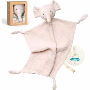 Momcozy medvilninis drambliukas kūdikiams, rožinis