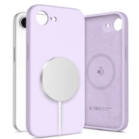 Tech-Protect Skystas silikoninis Magnetinis iPhone 16e dėklas - violetinė