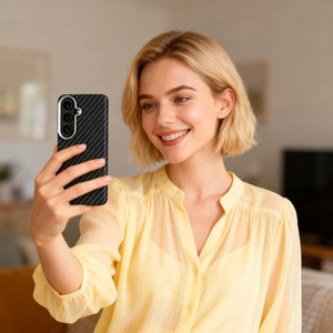 Tech-Protect Ion Carbon MagSafe Dėklas for Samsung Galaxy S26 - juodas and sidabrinis