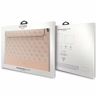 Guess 4G Stripe Metal Logo dėklas 14" nešiojamam kompiuteriui - rožinis