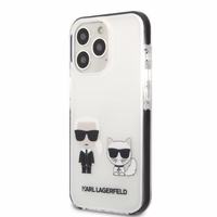 Karl Lagerfeld KLHCP13LTPEKCW iPhone 13 Pro / 13 6.1" kietas dėklas baltas/baltas Karl&Choupette