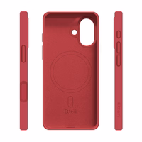 Etteri Silikoninis Mag dėklas for iPhone 17 raspberry