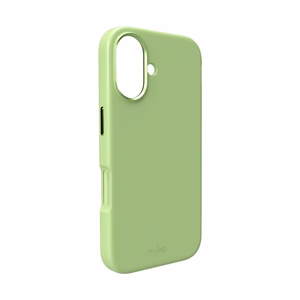 Чехол Puro Icon Mag Pro Liquid Silicone для iPhone 17, совместимый с MagSafe, с защитой камеры и алюминиевыми кнопками - зелёный