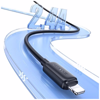 USAMS laidas KY Series US-SJ689 2.4A USB-A į Lightning 1m juodas