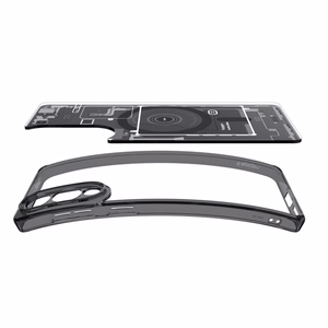 Spigen Ultra Hybrid Mag dėklas su MagSafe Samsung Galaxy S25 Edge su spauda - juodas