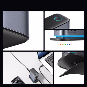 "Joyroom" JR-TCM02 GaN 65W įkroviklis įkrovimo stotelė 4xUSB-C 2xUSB-A JK kištukas - pilka