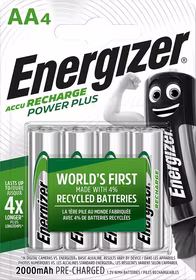 Energizer Accu Recharge Power Plus 2000 AA BP4 Įkraunama baterija Nikelio-metalo hidridas (NiMH)