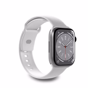 Puro Icon Silicone Strap for Apple Watch 42 / 44 / 45 / 49 mm - White (2 pcs.)