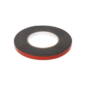 REBEL dvipusė putplasčio juosta (1 mm x 10 mm x 10 m), juoda